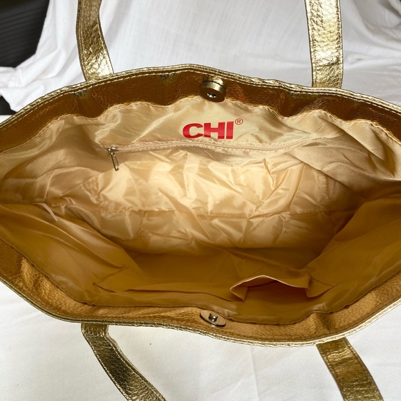 CHI *NWOT* Gold Tote - Picture 5 of 5